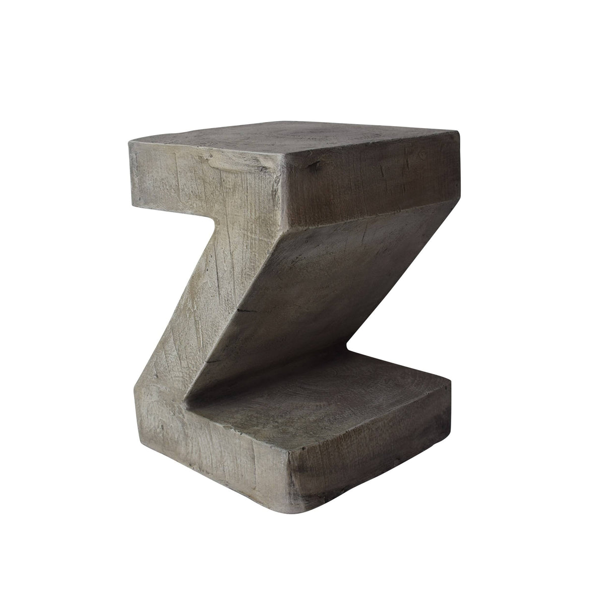 16 in. Light Gray Concrete Accent Table K72709
