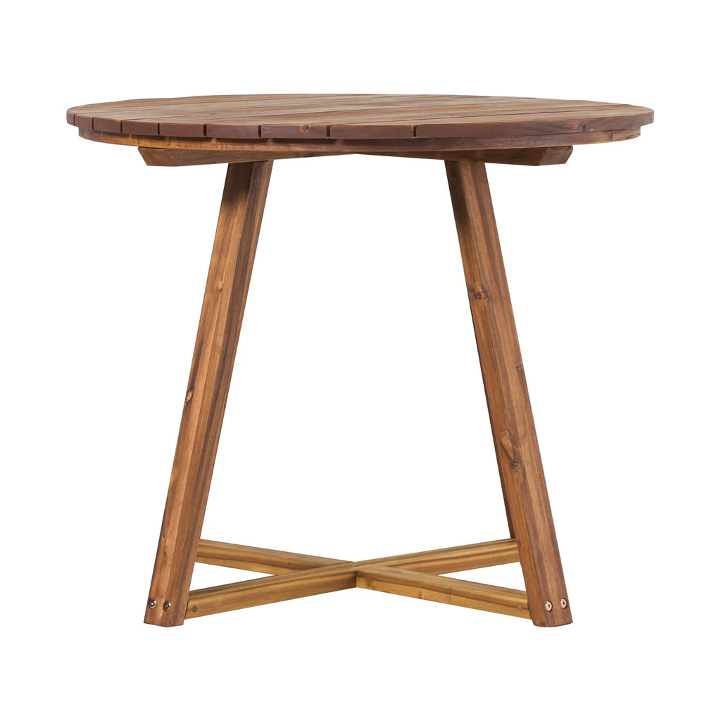 30” Solid Acacia Wood Outdoor Dining Table Q3601