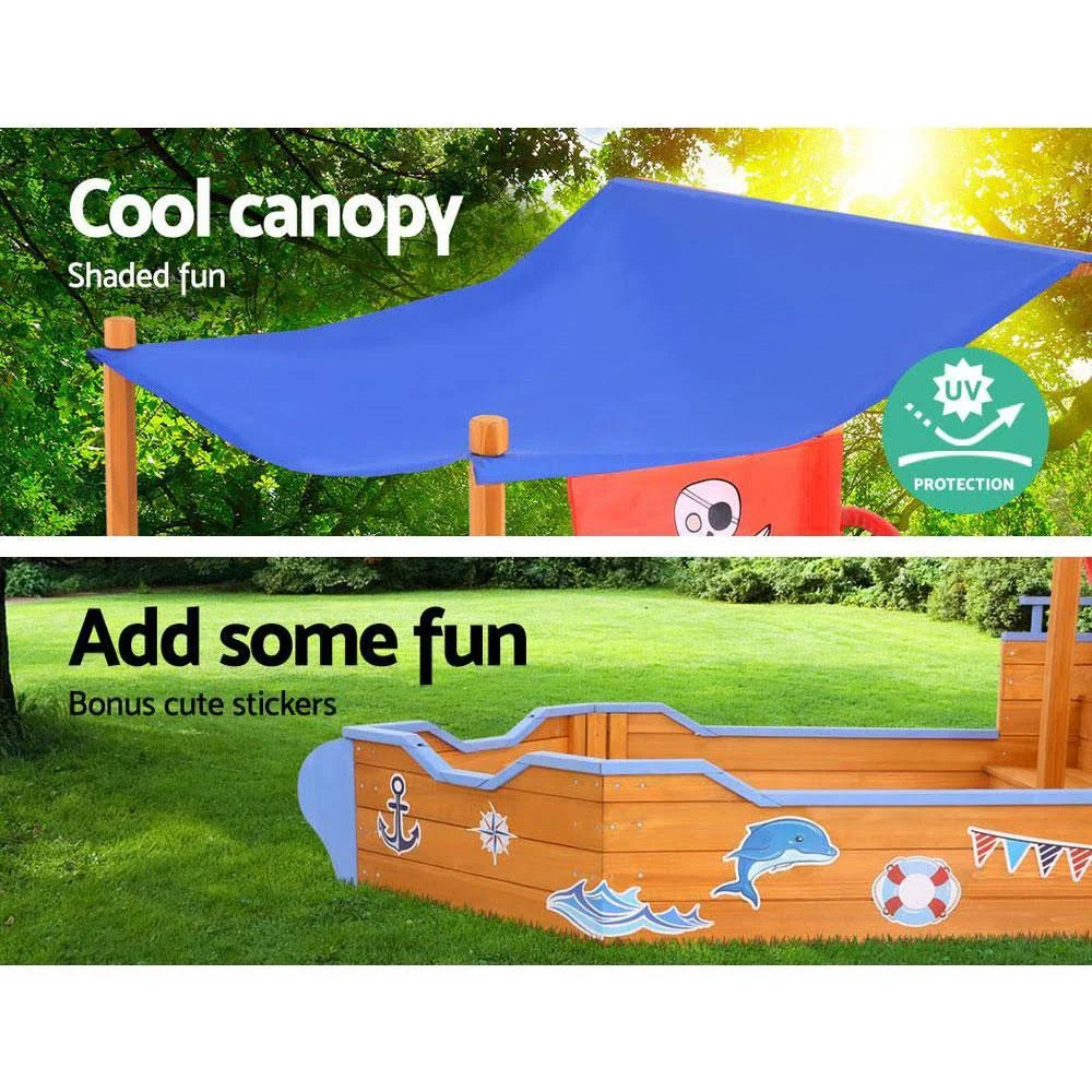 Boat Sand Pit with Canopy Z166