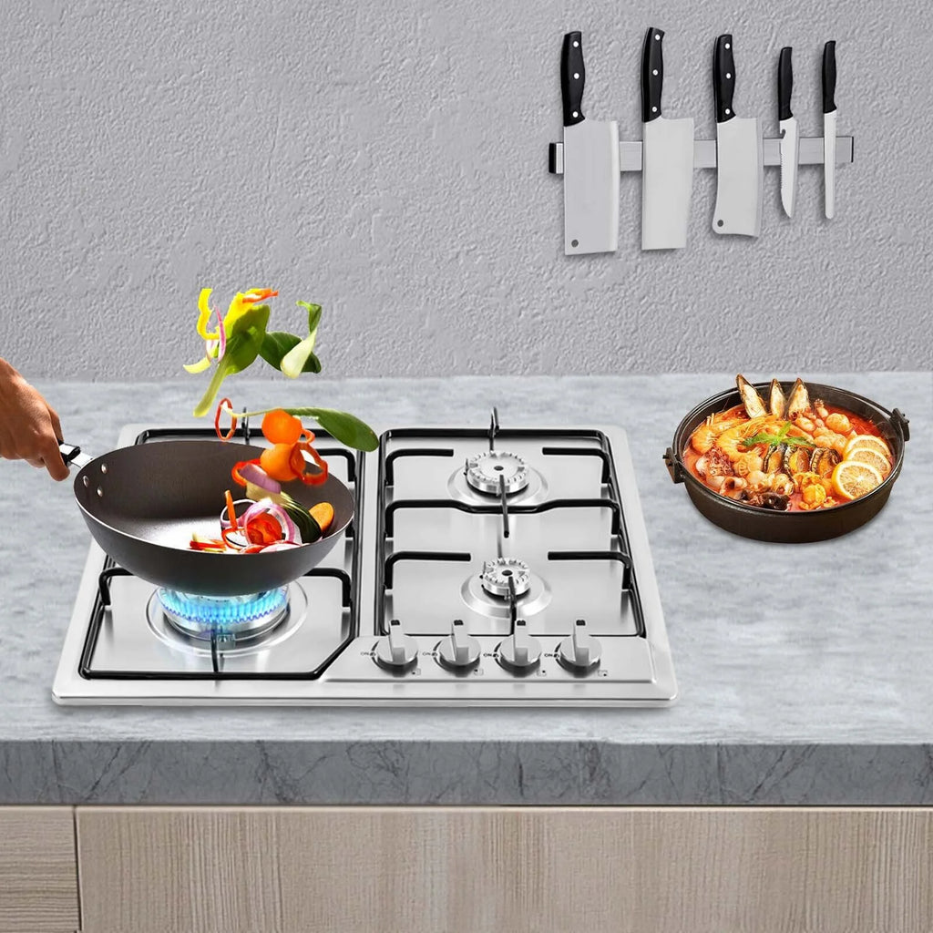 Stainless Steel Built-in Gas Cooktop 4 Burners Natural gas LPG K896
