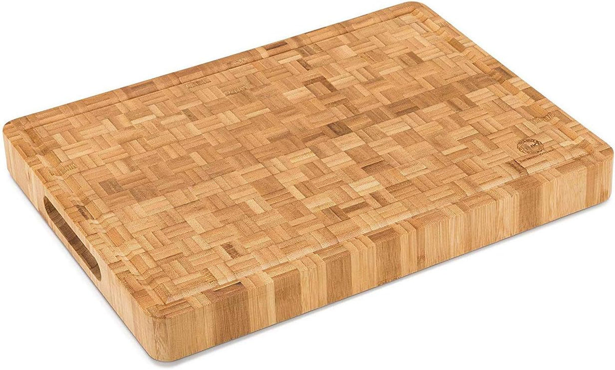 End Grain Bamboo Cutting Board, Extra Large, Pack of 2 R84118