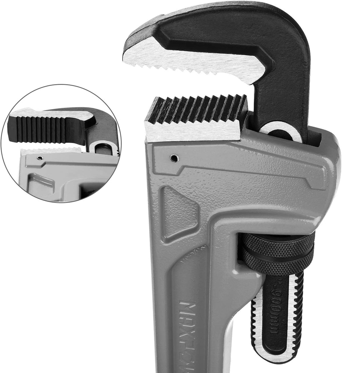 Aluminum Pipe Wrench 36-Inch Heavy Duty Straight Pipe Wrench Pack of 2 K223