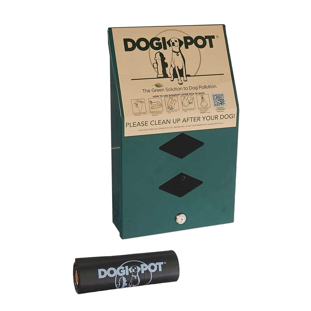 Aluminum Dog Waste Bag Dispenser C9612