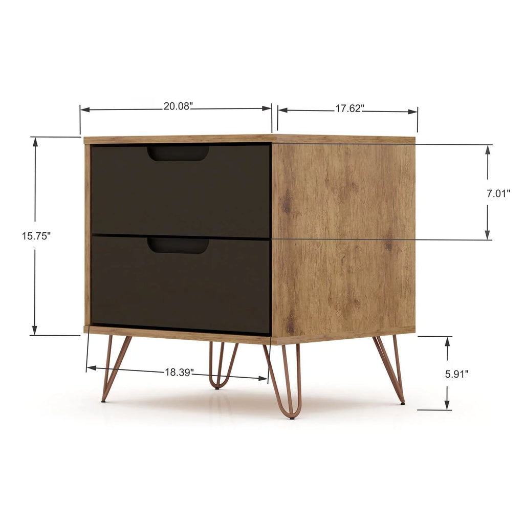 Set of 2 Dresser and Nightstand with Drawers S82983