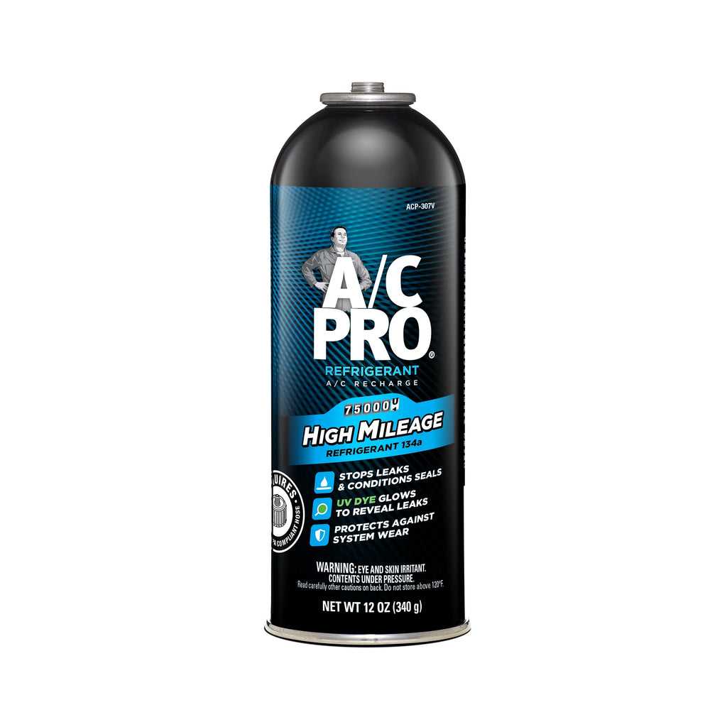 High Mileage R-134a Auto Air Conditioner Refrigerant 12oz I60434