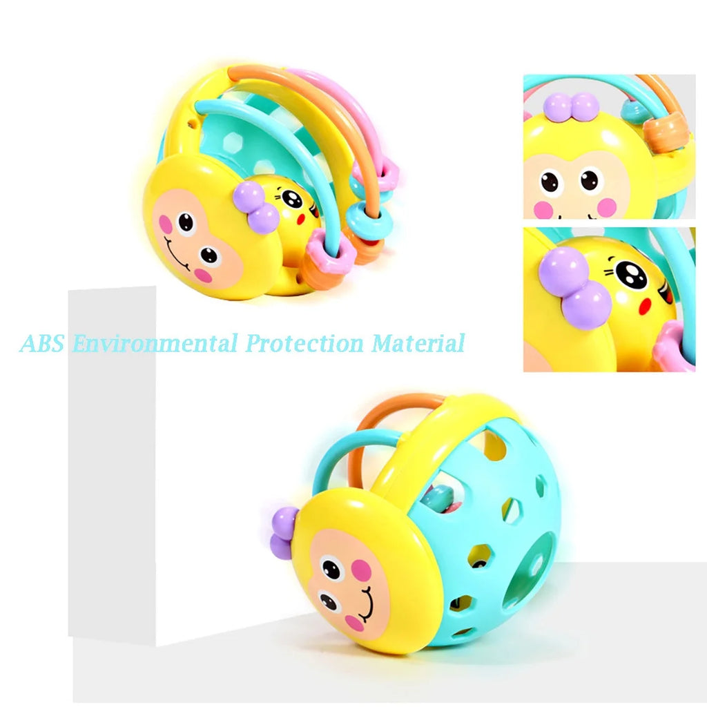 Ball Rattles Bell Infant Baby Plastic Toy Hand Bell Education Toy V256506