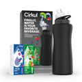 32oz Rose Gold Stainless Steel Water Bottle Starter Kit with Lid and 2 Flavor Cartridges Y454137