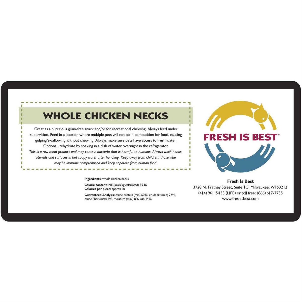 Freeze Dried Whole Chicken Necks H153