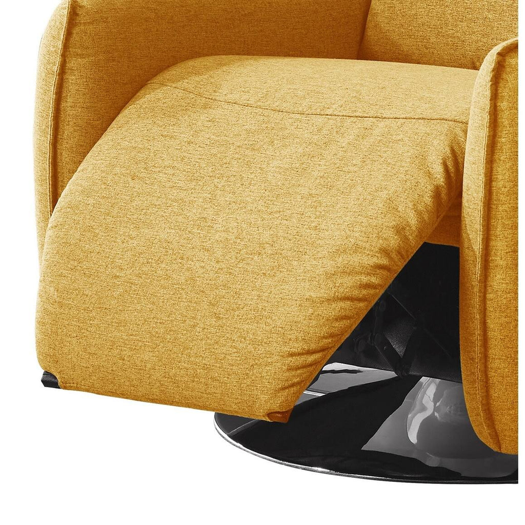 Yellow Swivel Reclining Lounge Chair Y718963
