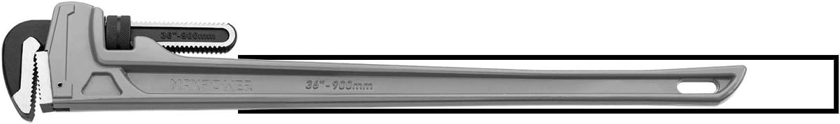 Aluminum Pipe Wrench 36-Inch Heavy Duty Straight Pipe Wrench Pack of 2 K223