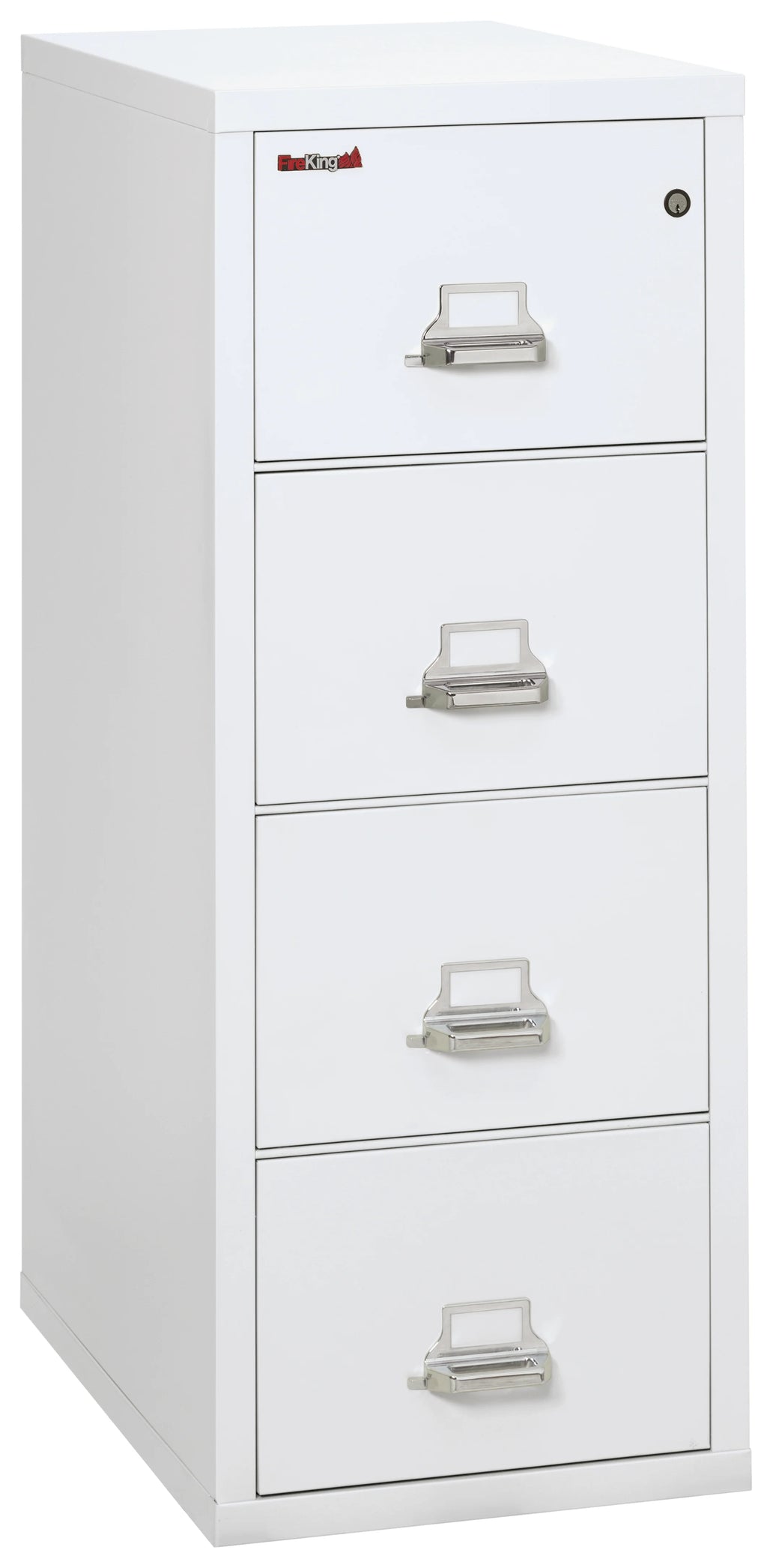 Arctic White 4 Drawer Fire Resistant File Cabinet I749