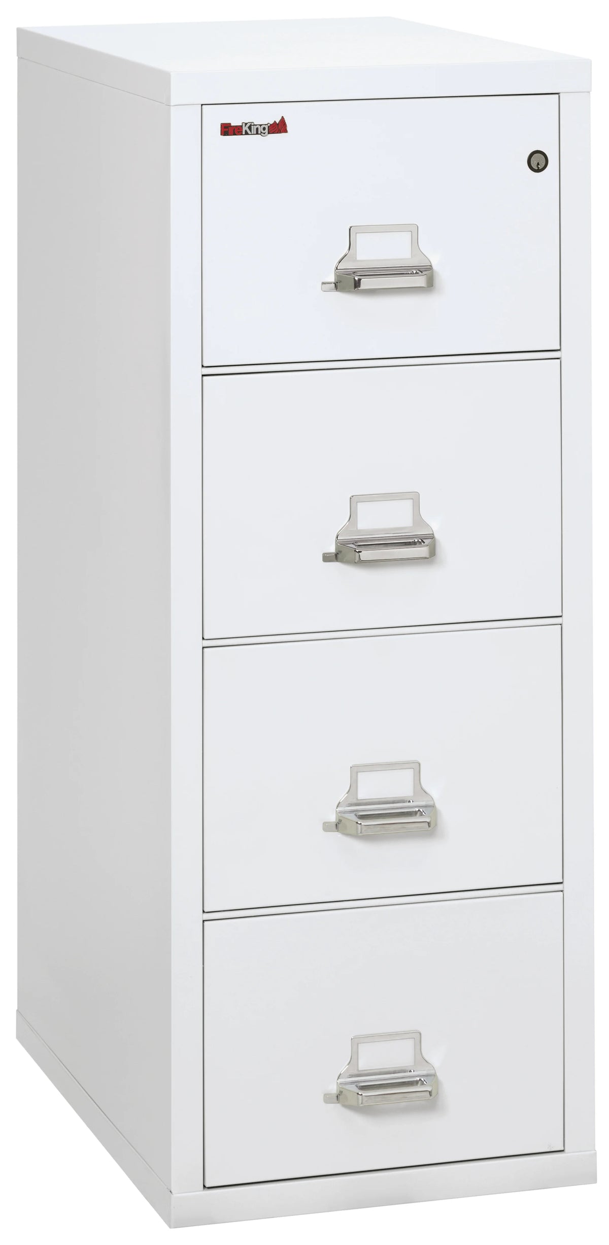 Arctic White 4 Drawer Fire Resistant File Cabinet I749