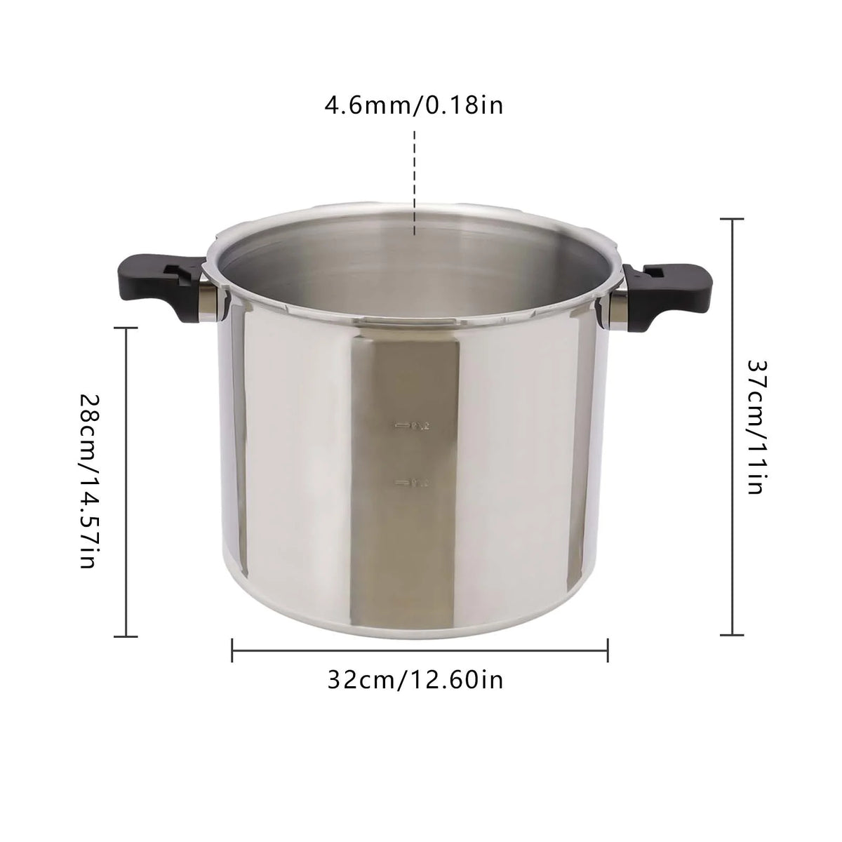22L/23qt Thickened Explosion-proof Pressure Cooker E7758