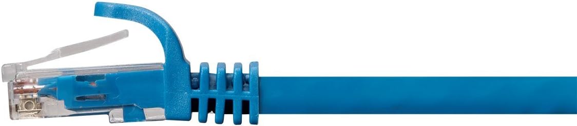 Cat6 Ethernet Patch Cable - 50 feet - Blue - Snagless RJ45 550Mhz UTP Plenum Pure Bare Copper Wire 23AWG M45369