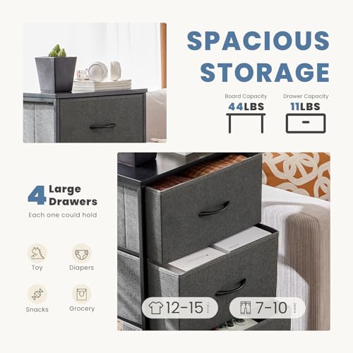 Fabric Storage Tower with 9 Drawers R4704