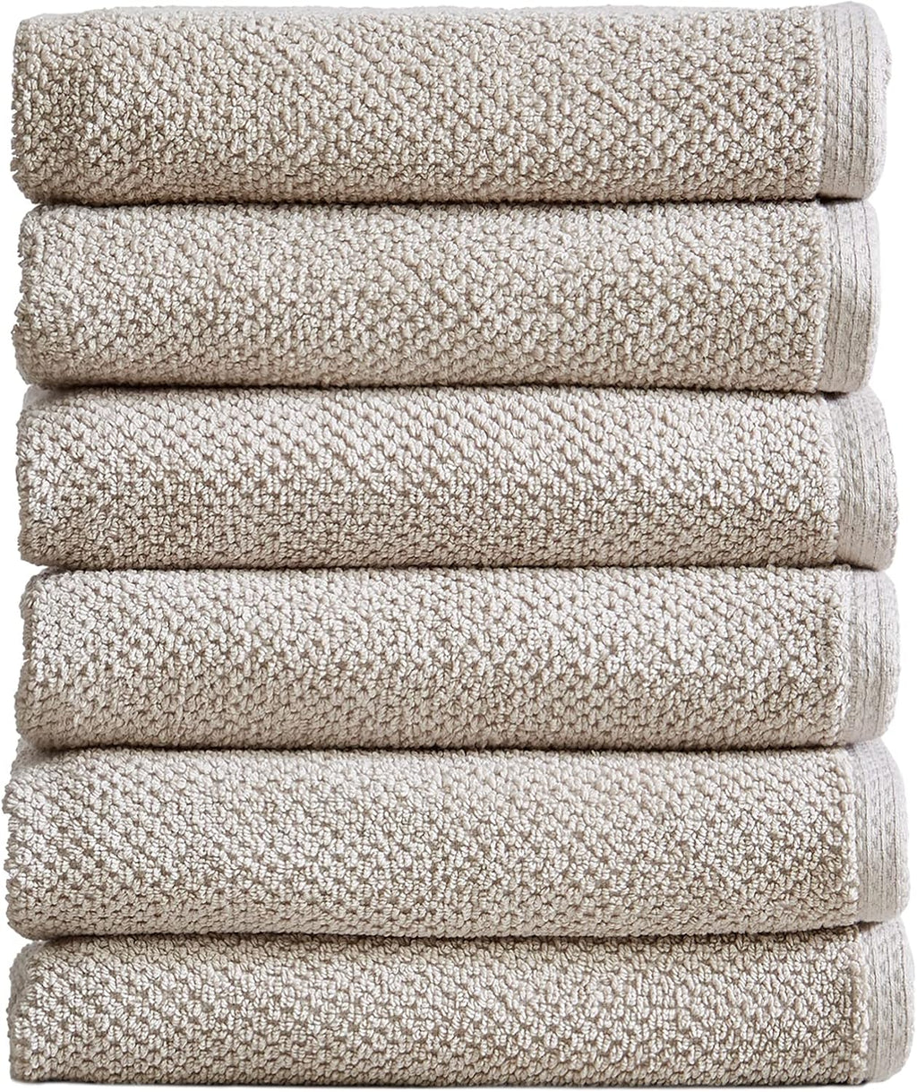 Light Grey Set of 4 Cotton Quick-Dry Bath Towels C2325