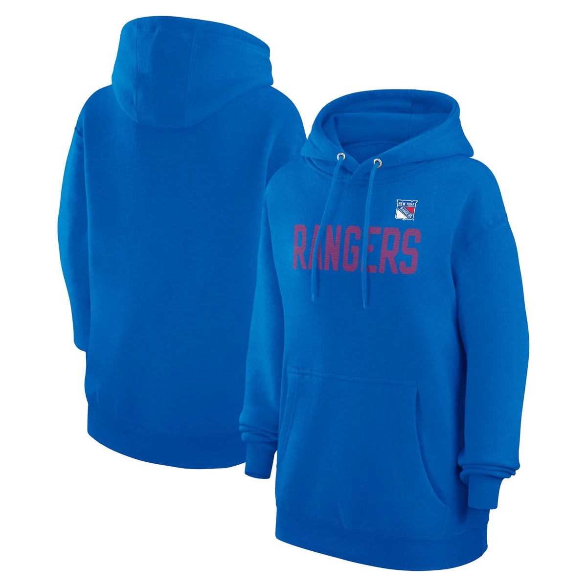 Blue Dot Print Pullover Hoodie I2256