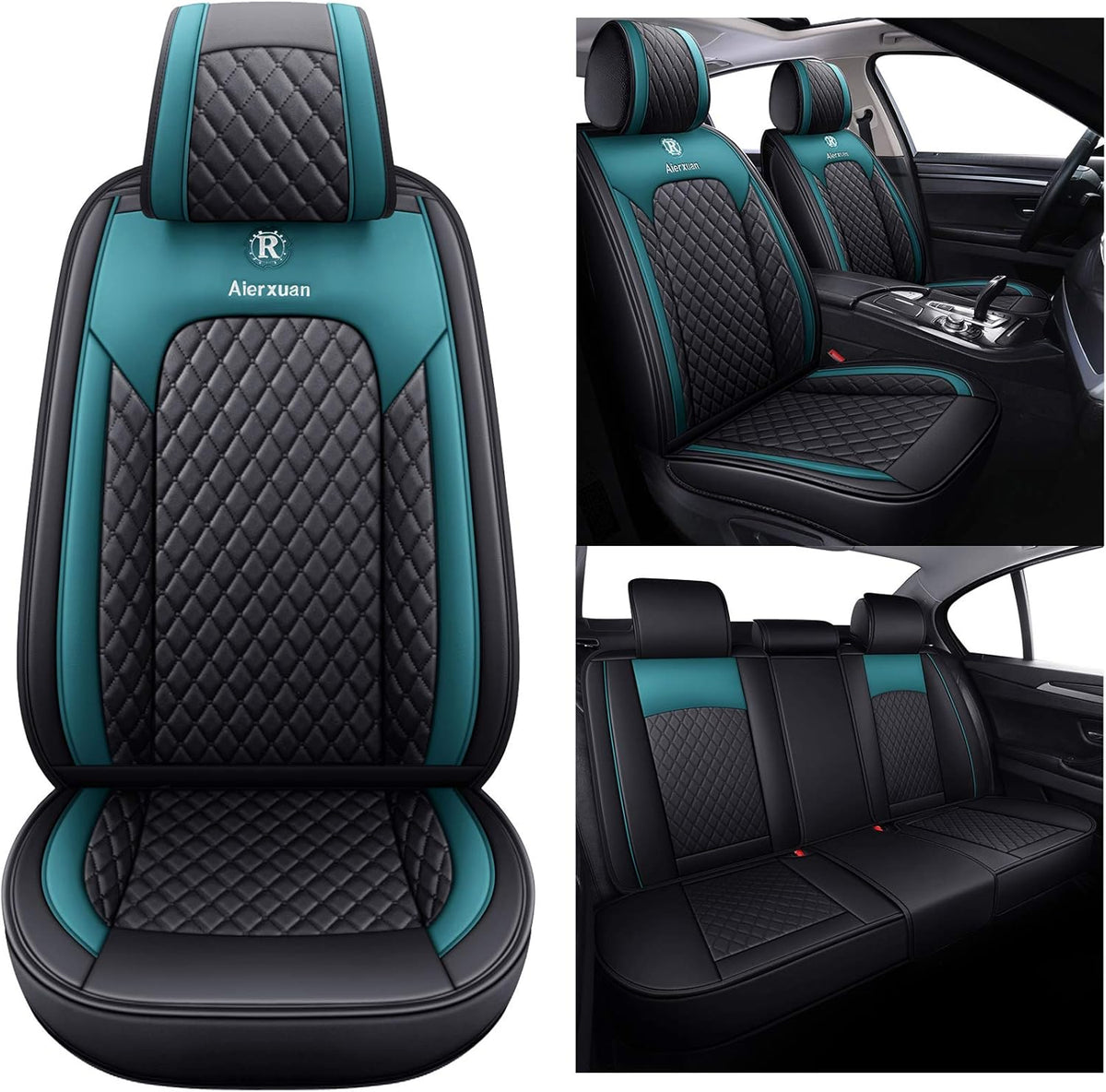 2 PCS Front Leather Waterproof Universal Seat Covers I93601