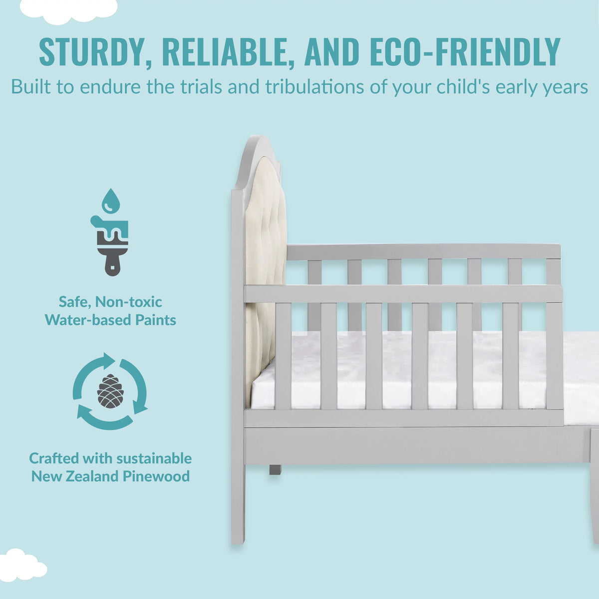 Grey Toddler Bed I7495