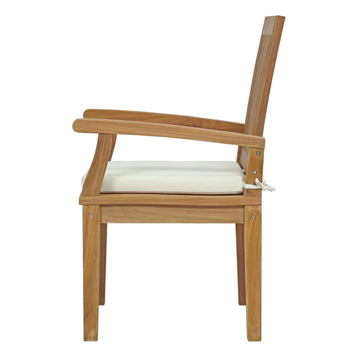 White Wood Dining Chair and Table Set F867272