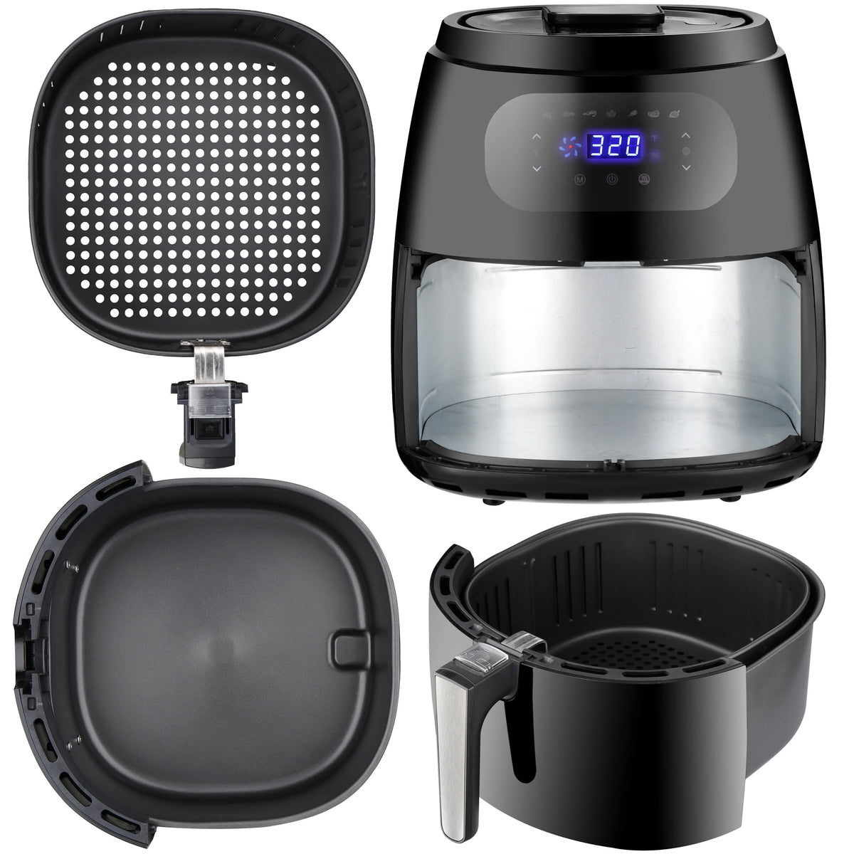 1700W Digital Multi-Functional Air Fryer 7.6 Qt U1668