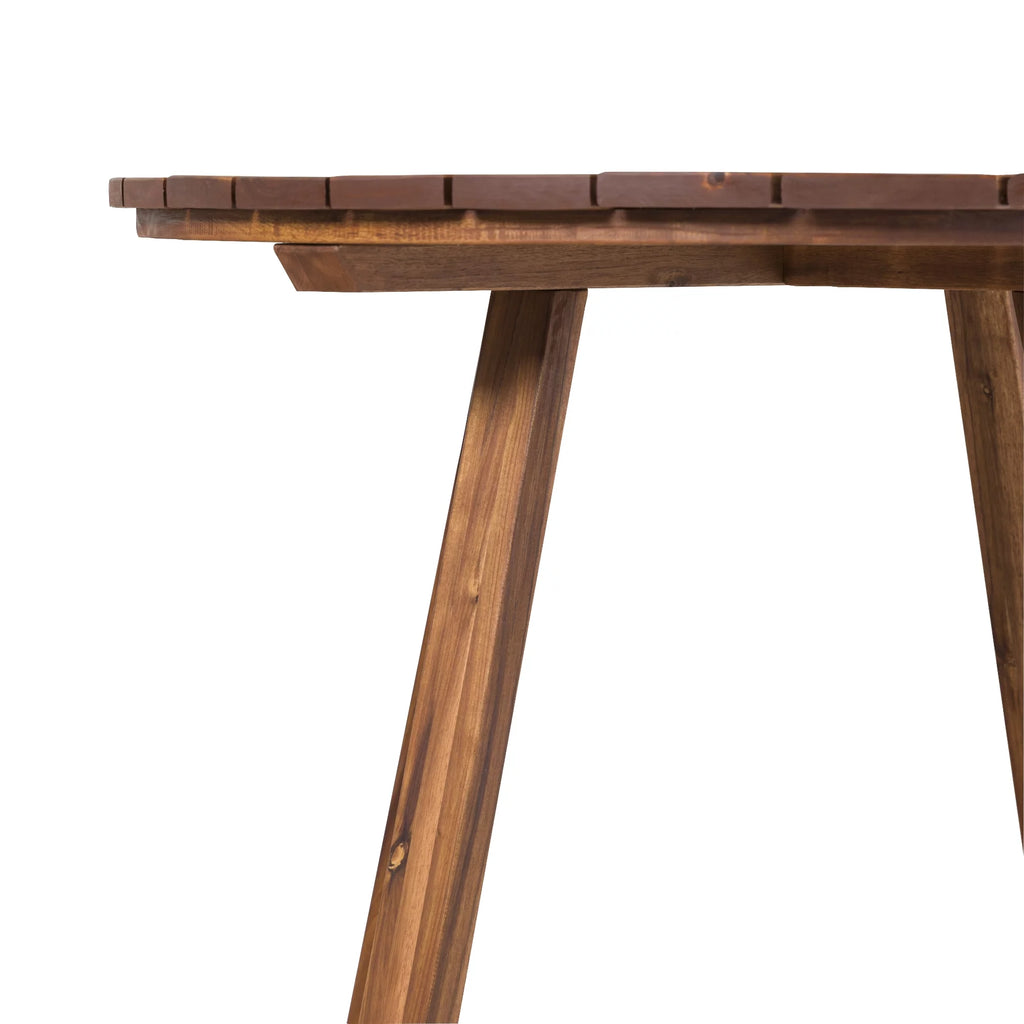 30” Solid Acacia Wood Outdoor Dining Table Q3601