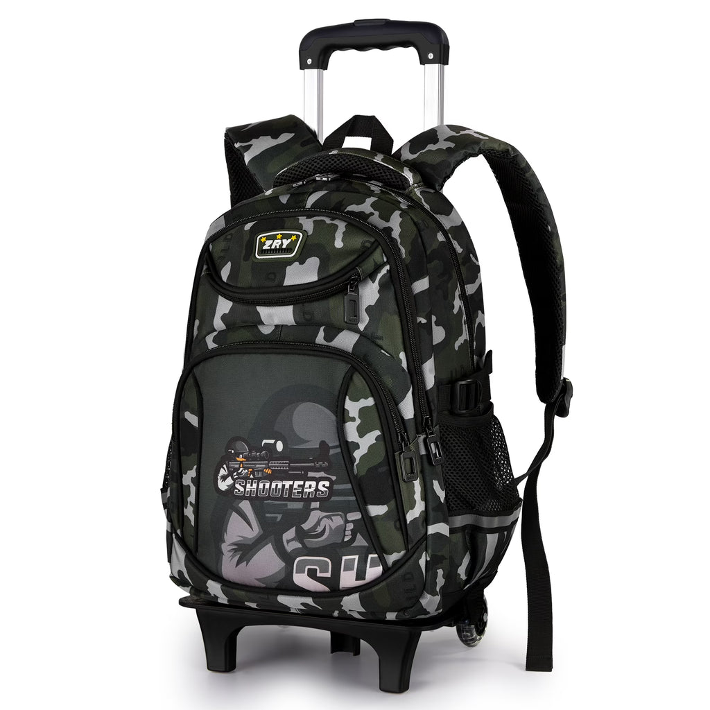 Wheeled Backpack Rolling Daypack Trolley School Bag E344162
