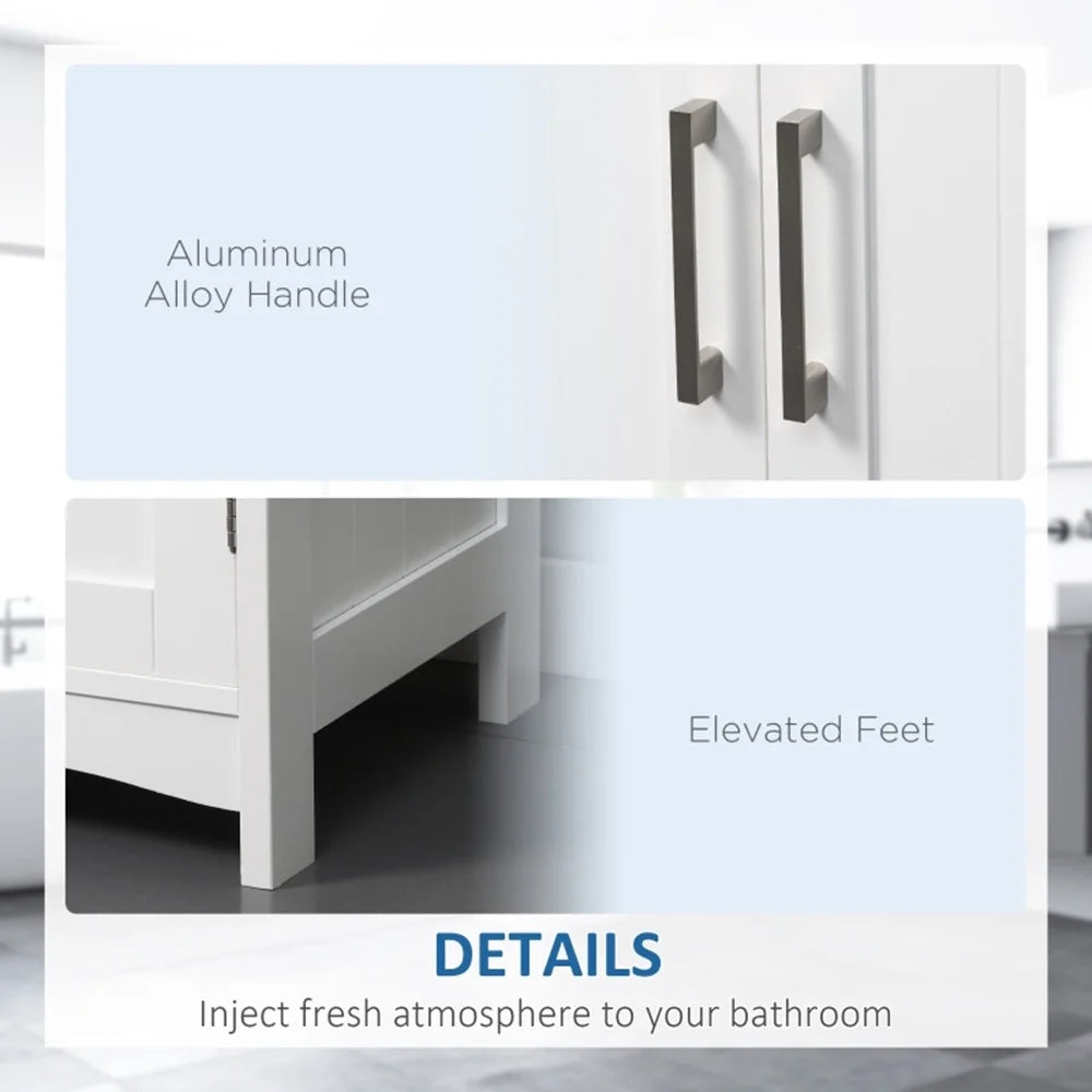 White Under Sink Storage Cabinet B152284