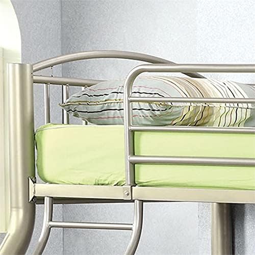 Metallic Gold Metal Twin Over Full Bunk Bed F9702