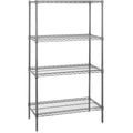 4 Shelf Wire Shelving Starter Unit Chrome O272