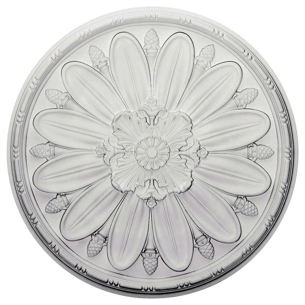 Ultra Pure White Crackle Ceiling Medallion X1898