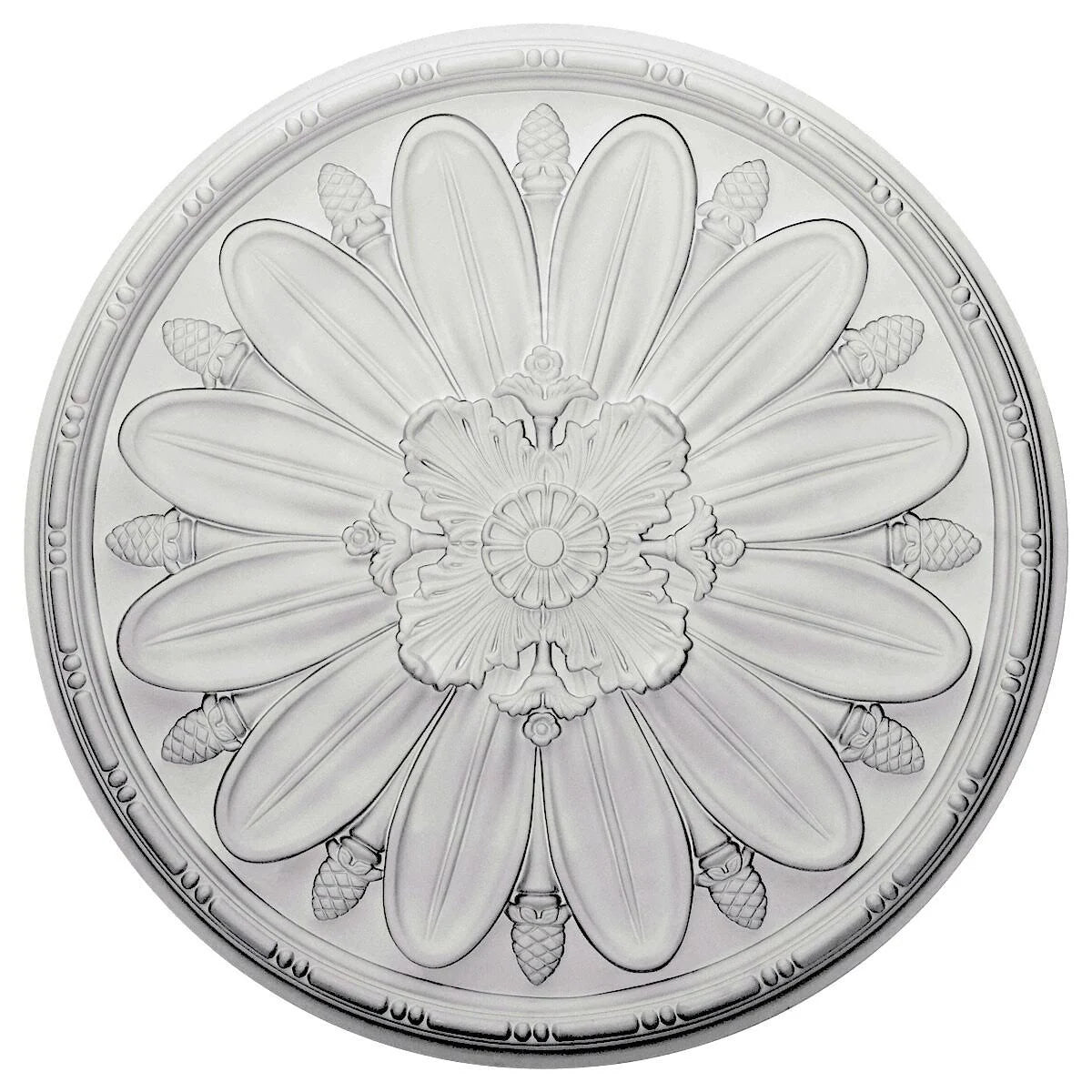 Ultra Pure White Crackle Ceiling Medallion X1898