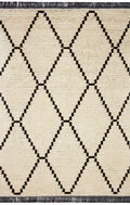 Cream Charcoal Rug 7'9 x 10' P36513