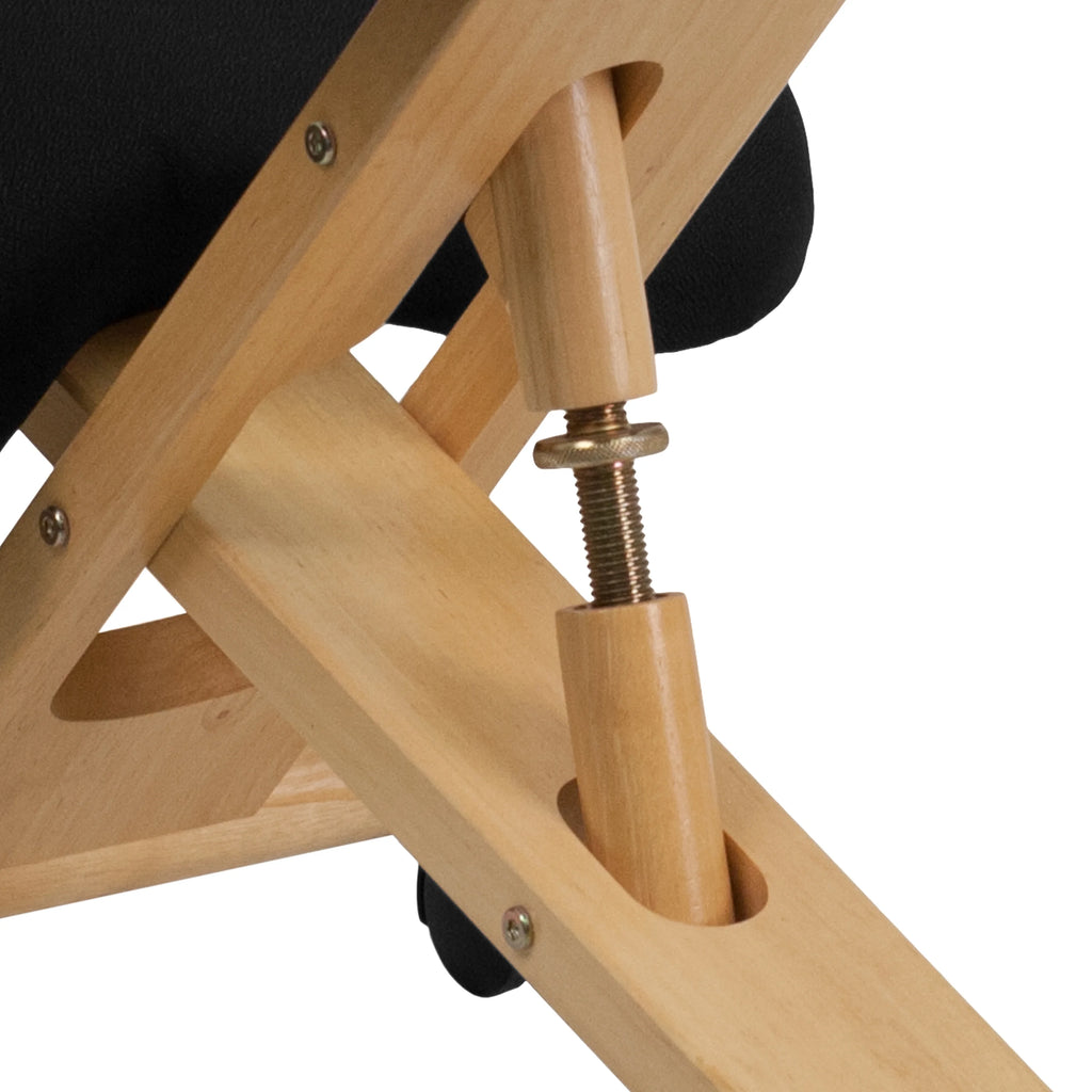 Black Ergonomic Kneeling Office Chair Q24433