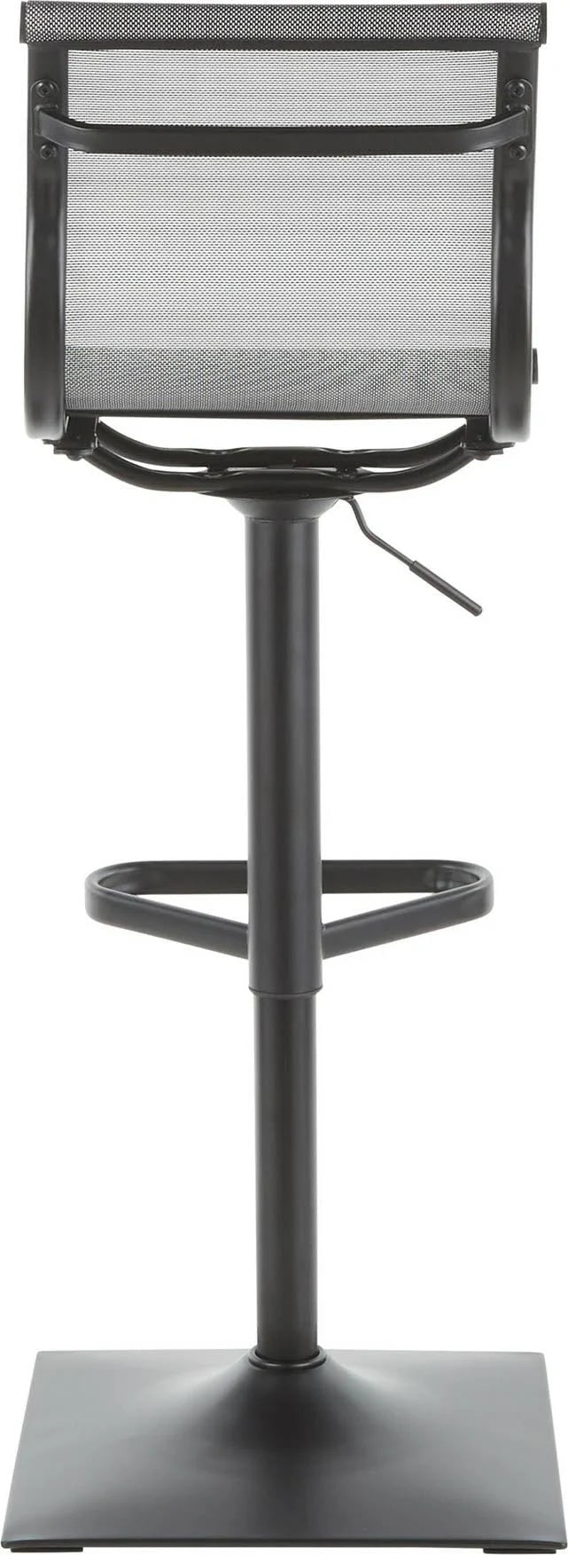 Black Silver Barstool U70792