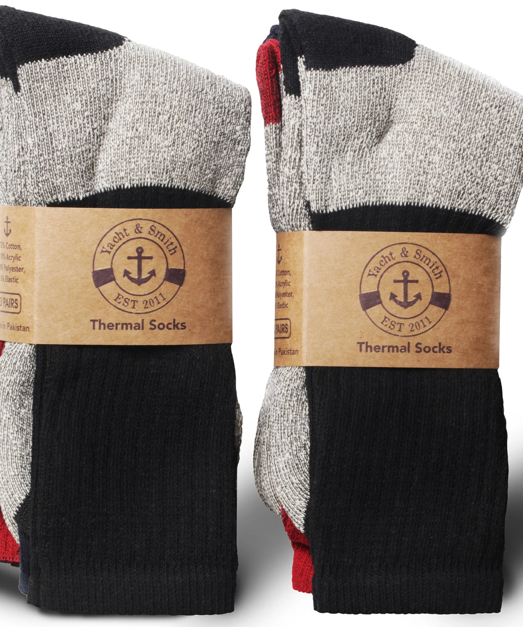 180 Pairs Thick Warm Winter Boot Socks, Size 10-13 I575521