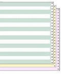 Green Bar Carbon Interleaf Continuous Computer Paper I90340