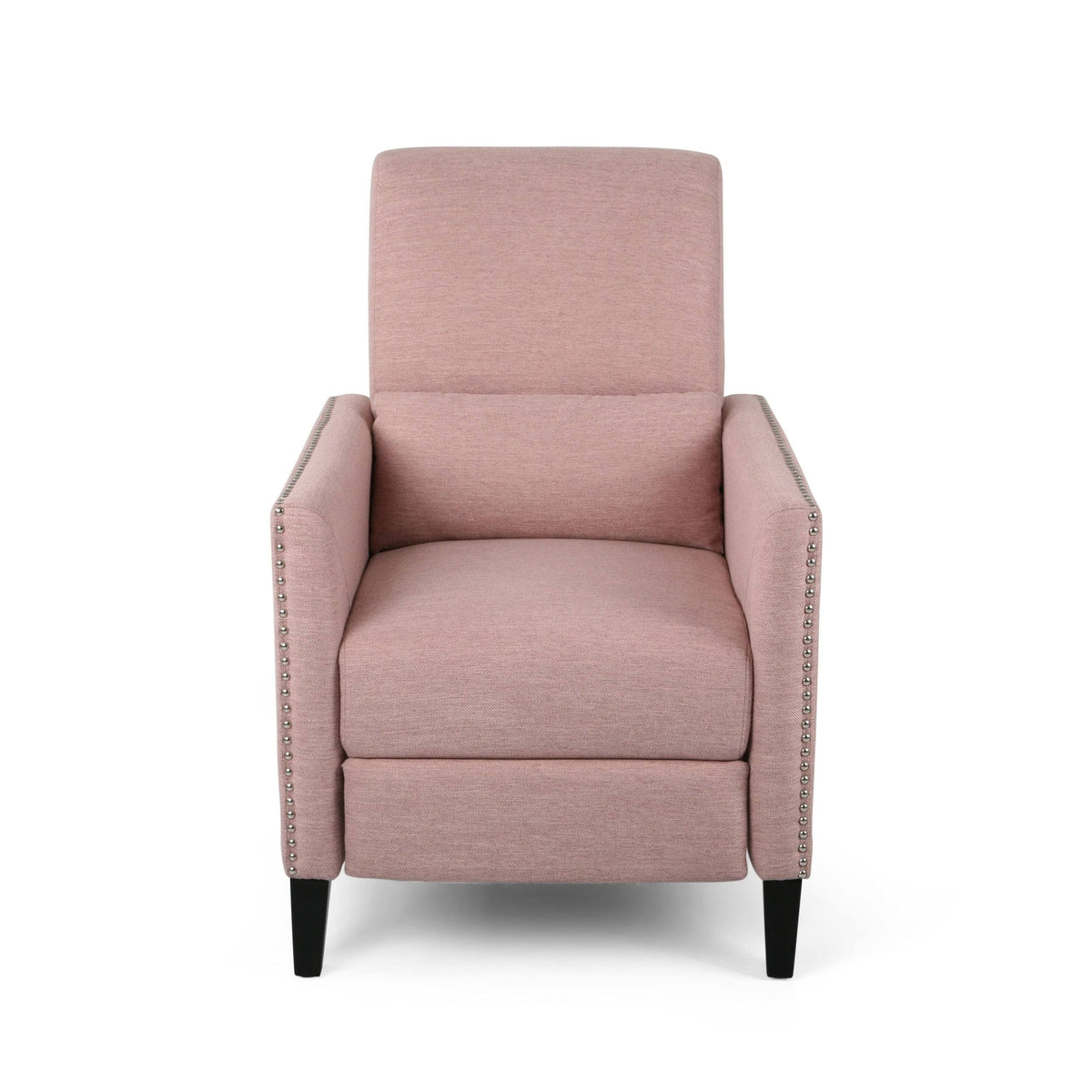 Light Blush Fabric Push Back Recliner U726