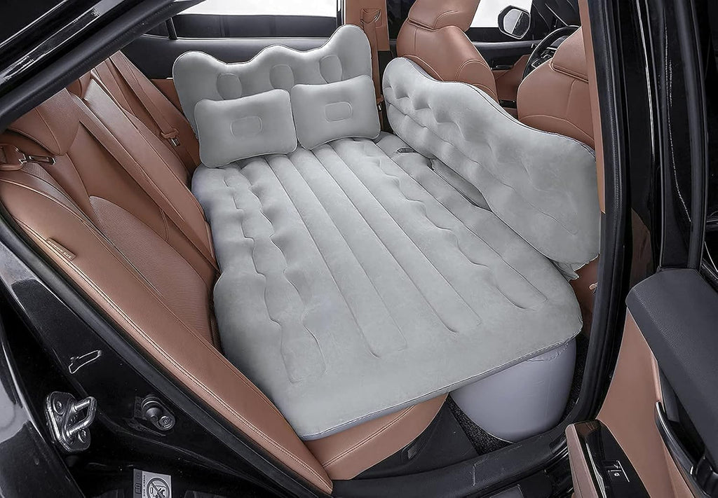 Car Air Mattress with Air Pump, Grey O70154