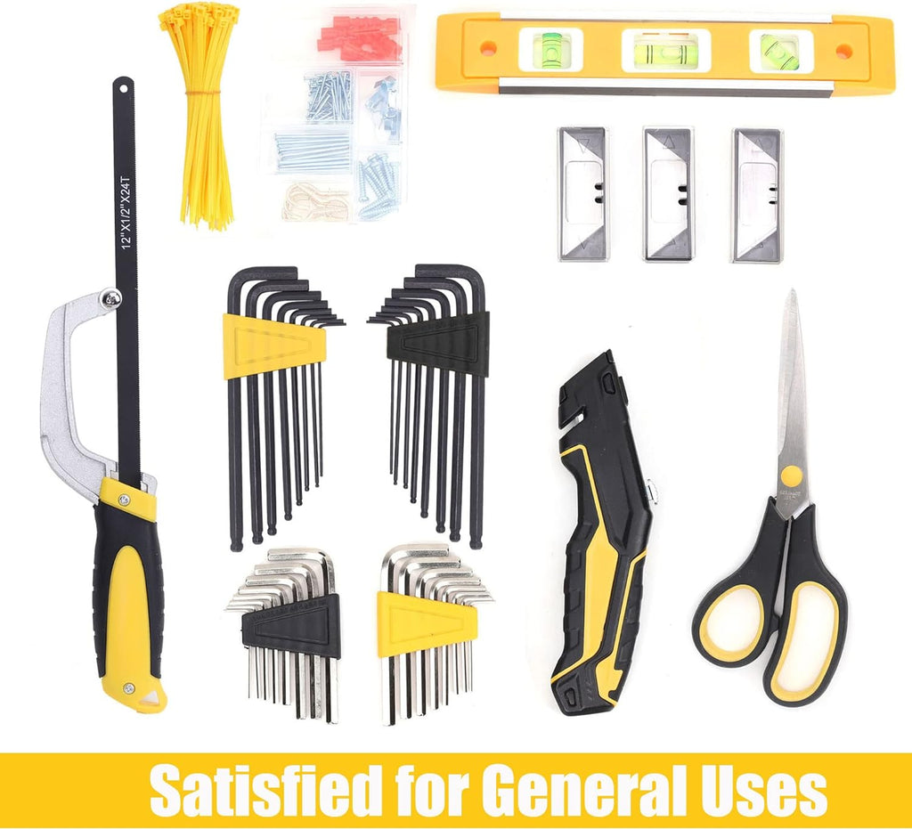 467-Piece Heavy Duty Home Tool Set with 16-Inch Tool Bag Y118360
