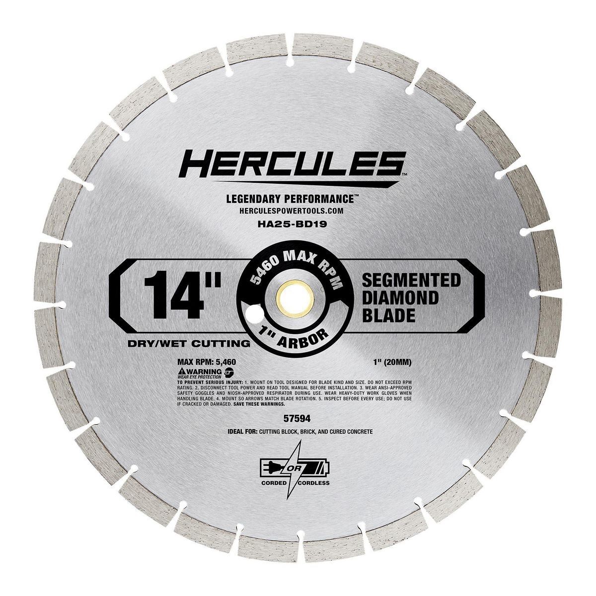 14 in. Segmented Diamond Blade P8273