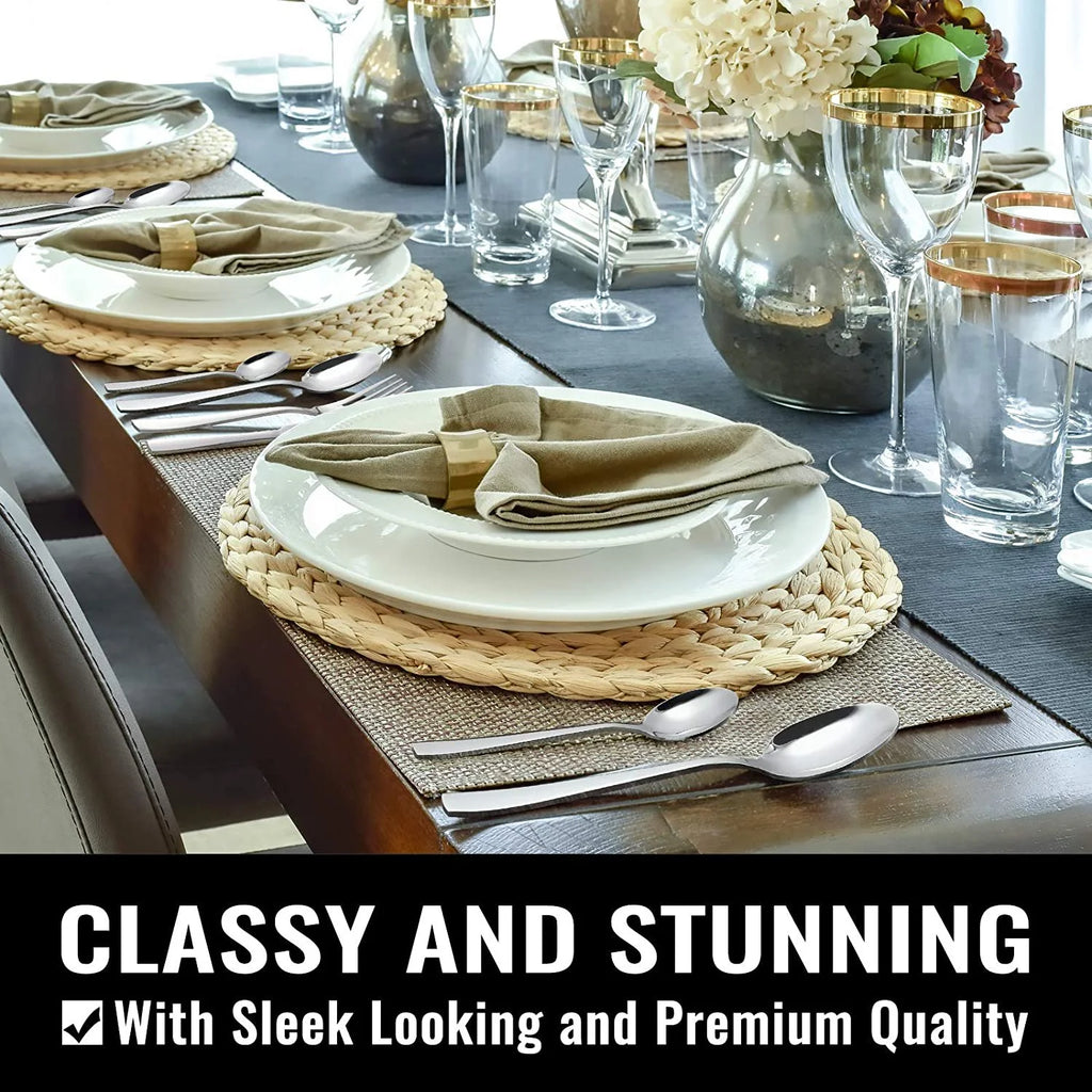 49-Piece Stainless Steel Silverware Set with Organizer A854741