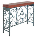 Brown Traditional Console End Table J826