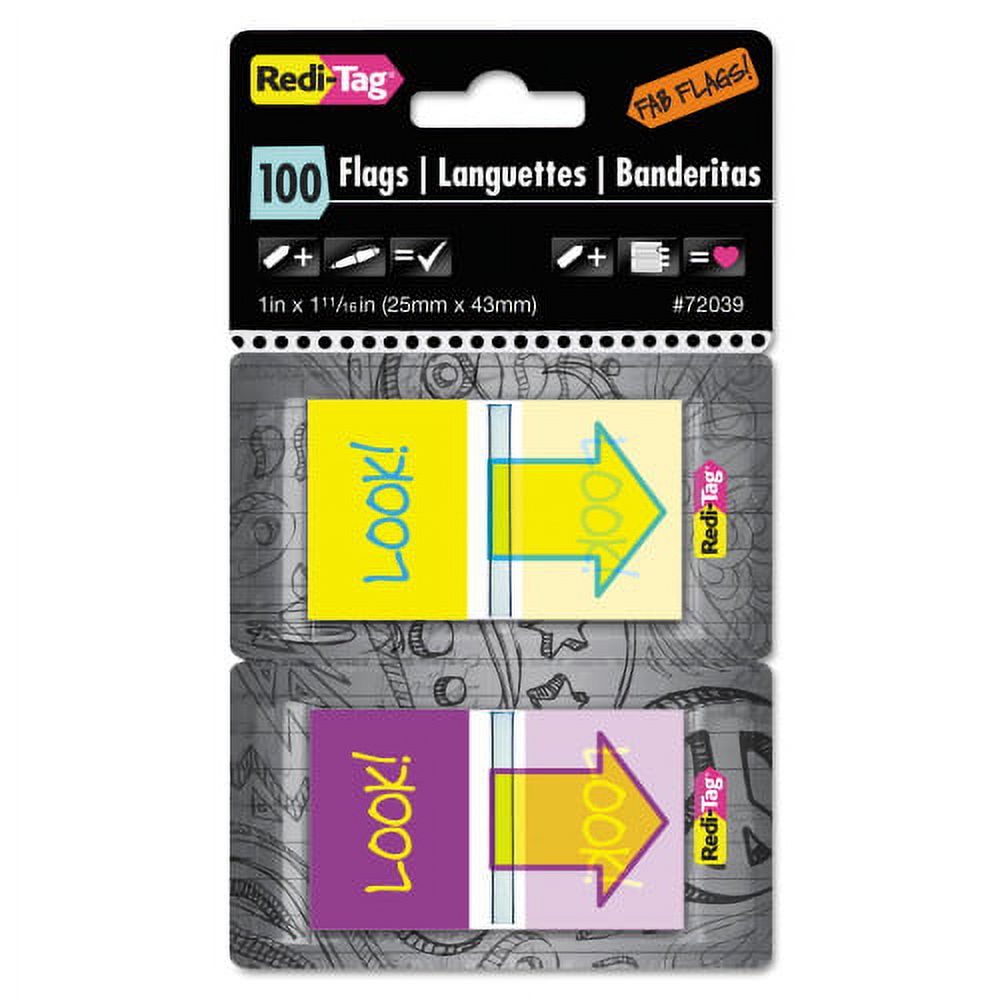 Pop-Up Page Flags with Dispenser, 100/Pack K461