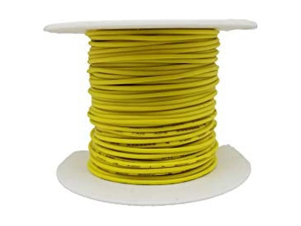 22 AWG Solid Copper Wire with Yellow PVC Insulation Y394