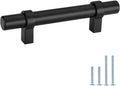Black 3in Hole Center Solid Cabinet Pulls 10 Pack C837941