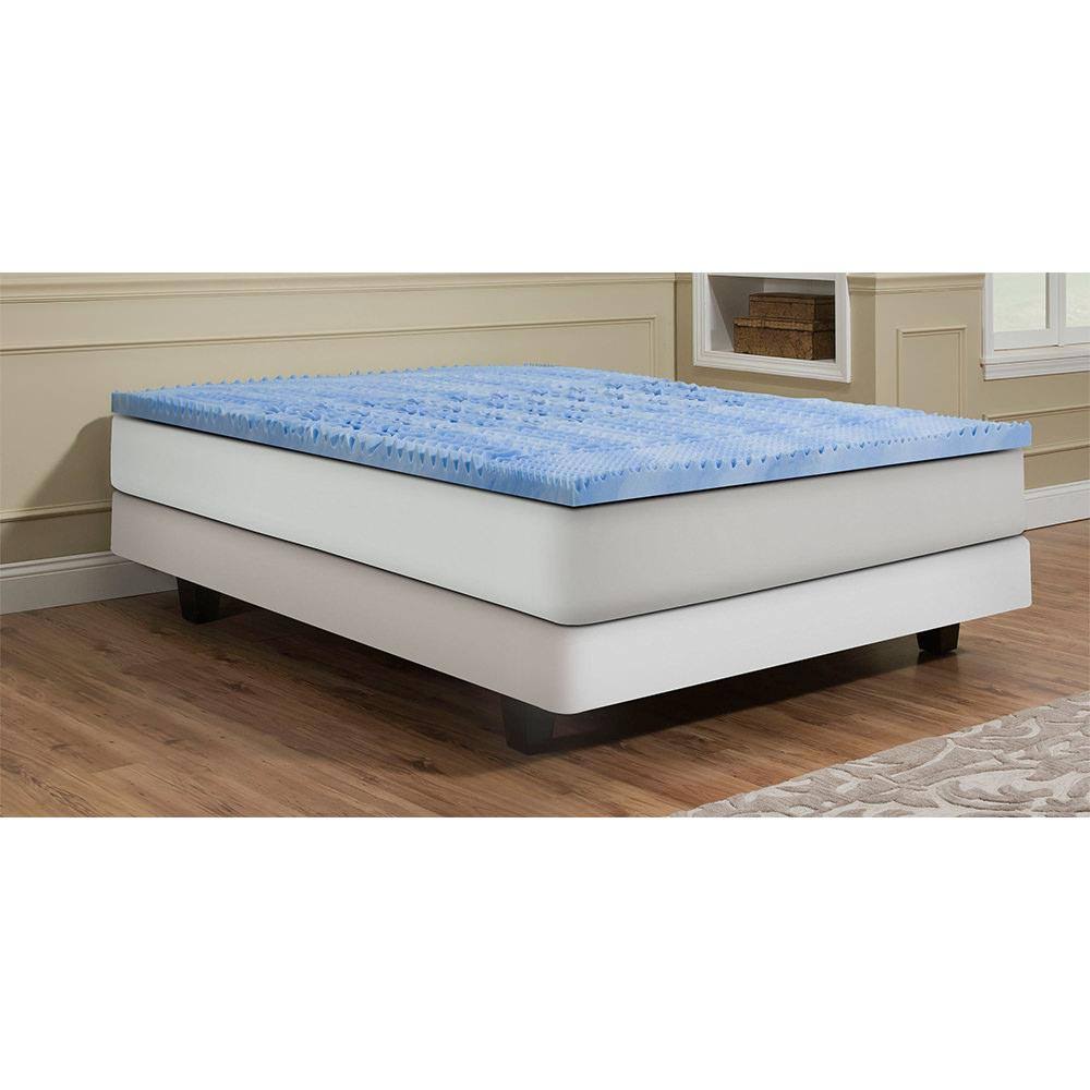 5 Zone Convoluted RV King Gel Memory Foam Topper Q16488