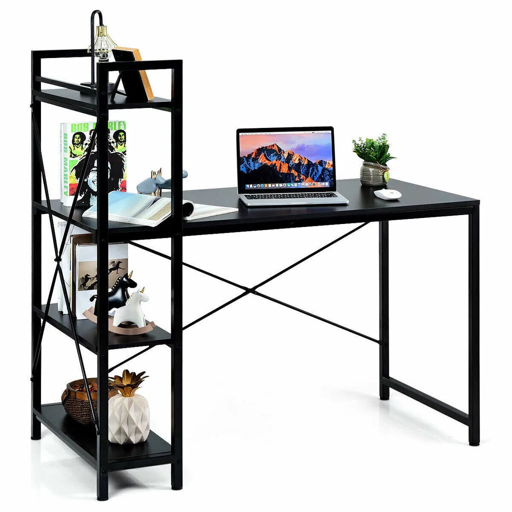 47.5" Computer Desk with 4 Tier Shelves C45487