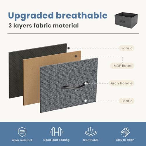 Fabric Storage Tower with 9 Drawers R4704
