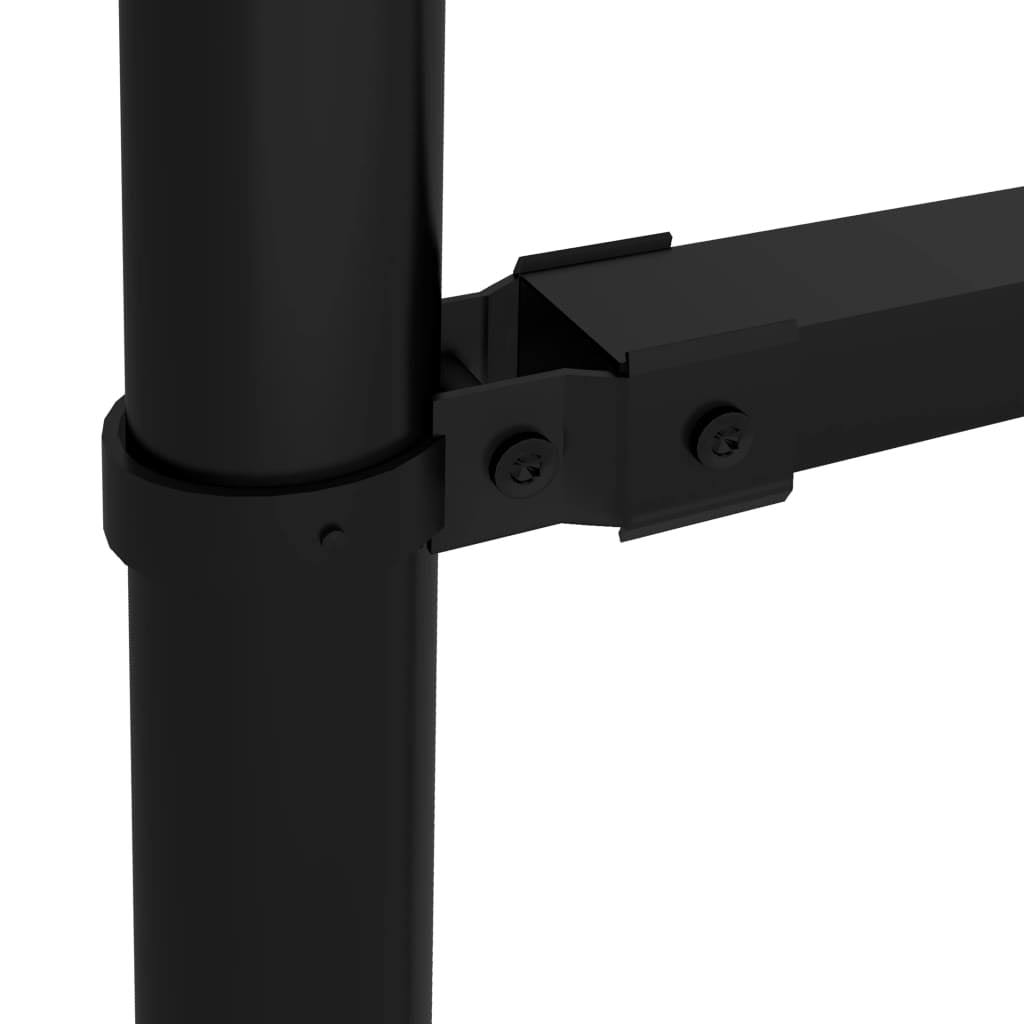 Black Steel Garden Fence with Spear Top 5.6& M255